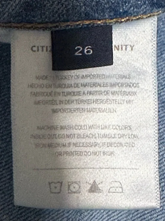 Citizens of Humanity Charlotte Crop High Rise Straight Jeans in Dalia Size 26 - Picture 7 of 7